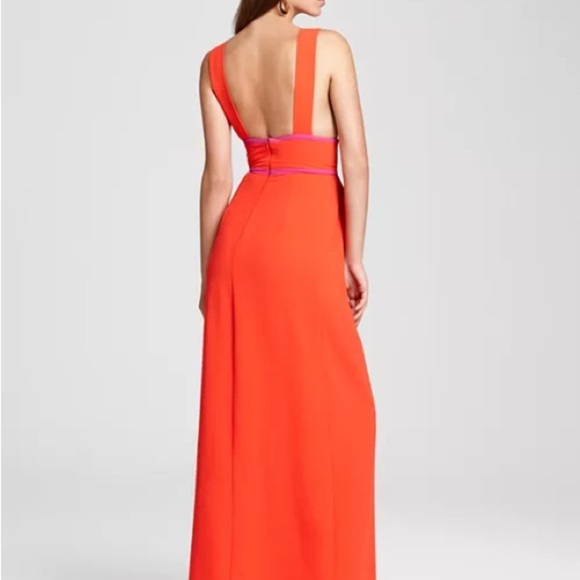 BCBGMaxAzria Vibrant Orange and Purple Maxi Dress - Picture 2 of 14